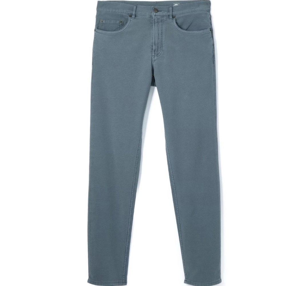 Faherty Men's Straight Jeans in Slate Blue